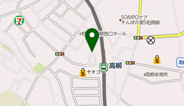 高柳駅西口 タクシー乗り場の地図画像