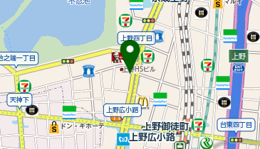 鈴本演芸場 タクシー乗り場の地図画像