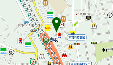 赤羽駅東口 タクシー乗り場の地図画像