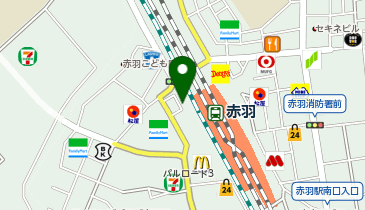 赤羽駅西口 タクシー乗り場の地図画像