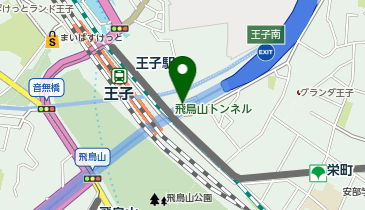 王子駅南口 タクシー乗り場の地図画像