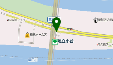 足立小台駅 タクシー乗り場の地図画像