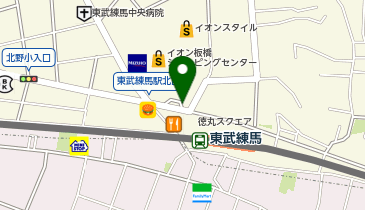 東武練馬駅 タクシー乗り場の地図画像