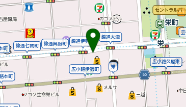 サンシャインサカエ前タクシー乗り場の地図画像