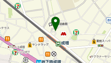 成増駅北口 タクシー乗り場の地図画像