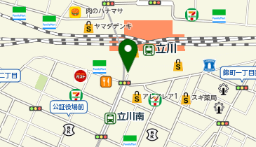 立川駅南口 タクシー乗り場の地図画像