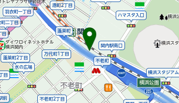 関内駅南口 タクシー乗り場の地図画像