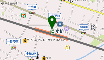 小杉駅北口 タクシー乗り場の地図画像