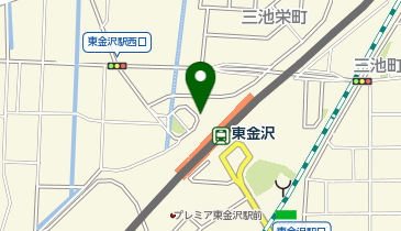 東金沢駅西口 タクシー乗降場の地図画像