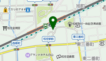 松任駅南口 タクシー乗り場の地図画像