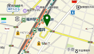 福井駅東口 タクシー乗り場の地図画像
