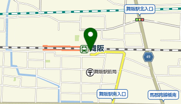 舞阪駅南口 タクシー乗り場の地図画像