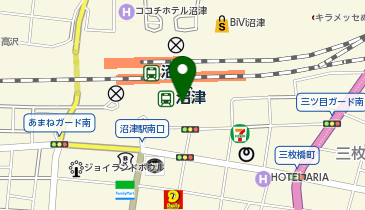 沼津駅南口 タクシー乗り場の地図画像