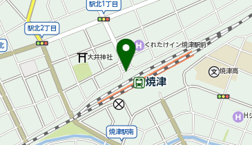 焼津駅北口 タクシー乗り場の地図画像