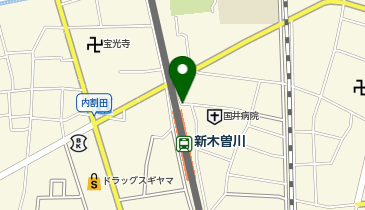 新木曽川駅 タクシー乗り場の地図画像