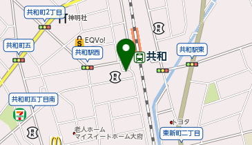 共和駅西口 タクシー乗り場の地図画像