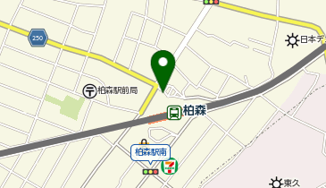 柏森駅北口 タクシー乗り場の地図画像