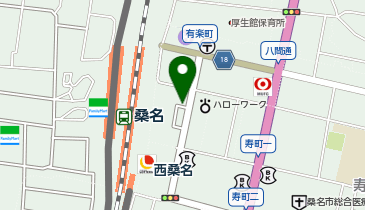 桑名駅東口 タクシー乗り場の地図画像