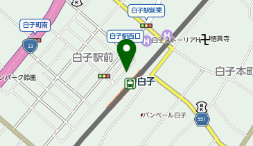 白子駅西口 タクシー乗り場の地図画像