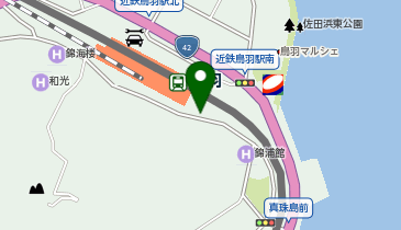 鳥羽駅南口 タクシー乗り場の地図画像