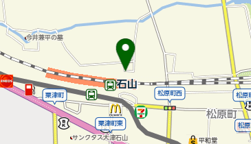 石山駅北口 タクシー乗り場の地図画像