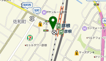 彦根駅西口 タクシー乗り場の地図画像