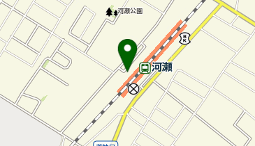 河瀬駅西口 タクシー乗り場の地図画像