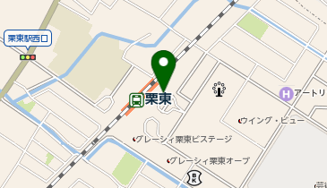 栗東駅東口 タクシー乗り場の地図画像