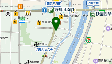 四条河原町 タクシー乗り場の地図画像