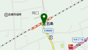 五条駅南口 タクシー乗り場の地図画像