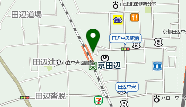 京田辺市駅 タクシー乗り場の地図画像