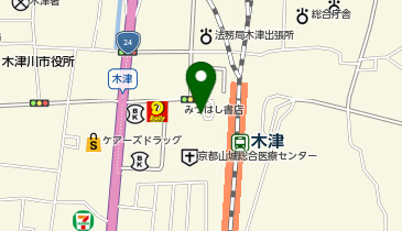 木津駅西口 タクシー乗り場の地図画像