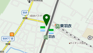 羽衣駅西口 タクシー乗り場の地図画像