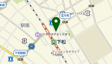 下松駅北口 タクシー乗り場の地図画像