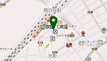 吹田駅南口 タクシー乗り場の地図画像