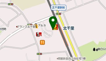 北千里駅前タクシー乗り場の地図画像