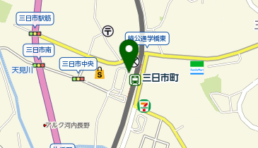 三日市町駅 タクシー乗り場の地図画像