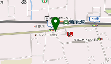 河内松原駅 タクシー乗り場の地図画像