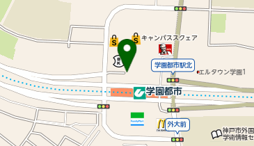 学園都市駅 タクシー乗り場の地図画像