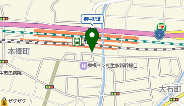 相生駅南口 タクシー乗り場の地図画像