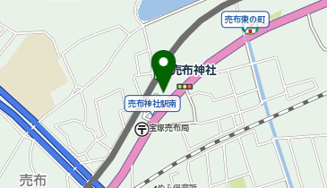 売布神社駅 タクシー乗り場の地図画像