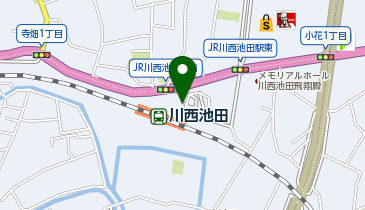 川西池田駅 タクシー乗り場の地図画像