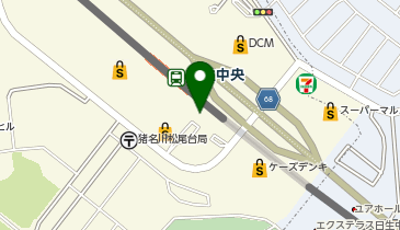 日生中央駅 タクシー乗り場の地図画像