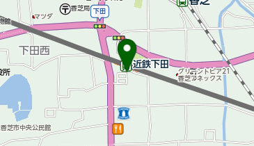 近鉄下田駅 タクシー乗り場の地図画像