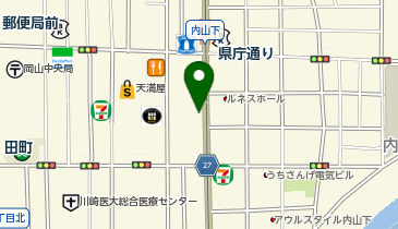 宇野バス  タクシー乗り場の地図画像