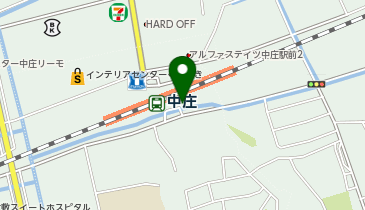 中庄駅南口 タクシー乗り場の地図画像