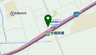 吉備真備駅 タクシー乗り場の地図画像