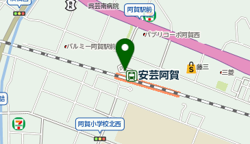 安芸阿賀駅 タクシー乗り場の地図画像