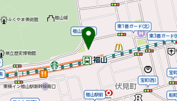 福山駅北口 タクシー乗り場の地図画像