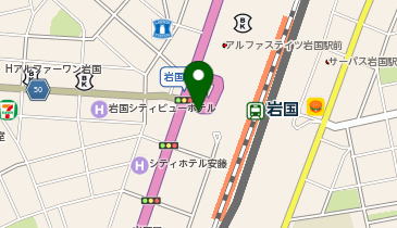 岩国駅西口 タクシー乗り場の地図画像